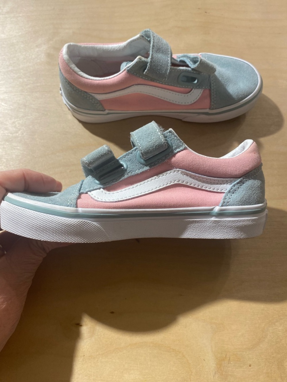 Vans Kids Two-Tone Pink and Light Blue Sneakers 13.0 (Box 1) - Picture 7 of 12